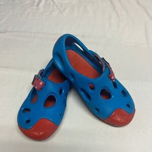 Clark’s - Vibrant Blue and Red Water Shoes with Flexible Design